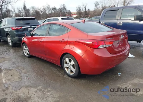 2012 Hyundai Elantra Gls (Ulsan Plant) z USA, uszkodzony, nr VIN KMHDH4AE9CU211184